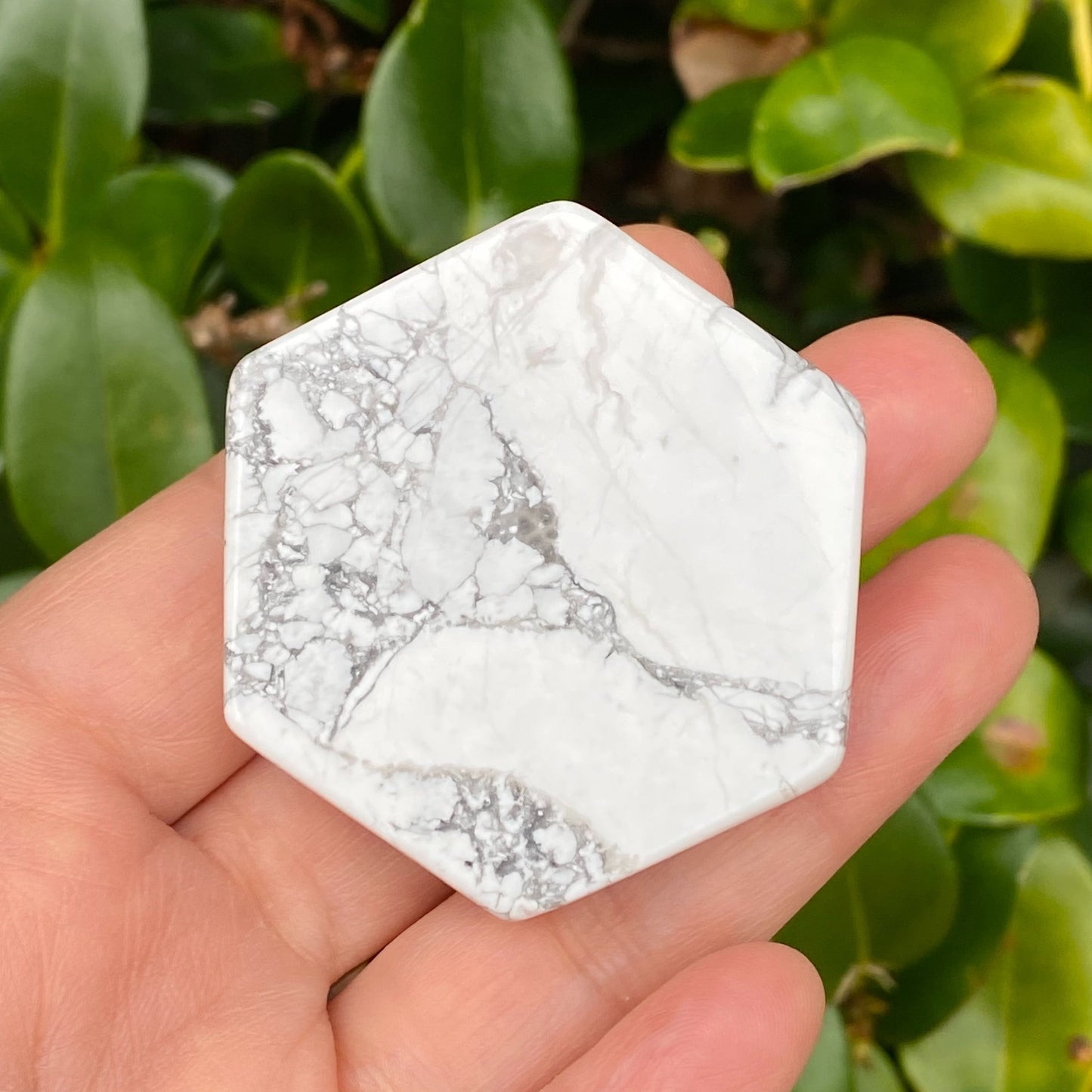 Hexagon Natural Stone Device Grip