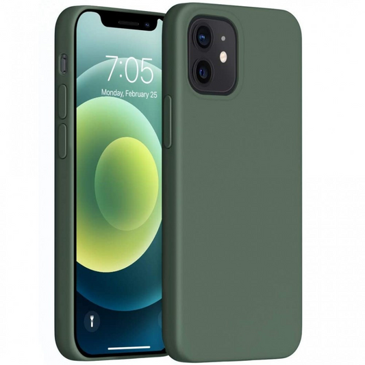 Huawei Honor 30S, Szilikon tok, Wooze Liquid Silica Gel, sötétzöld (116264)