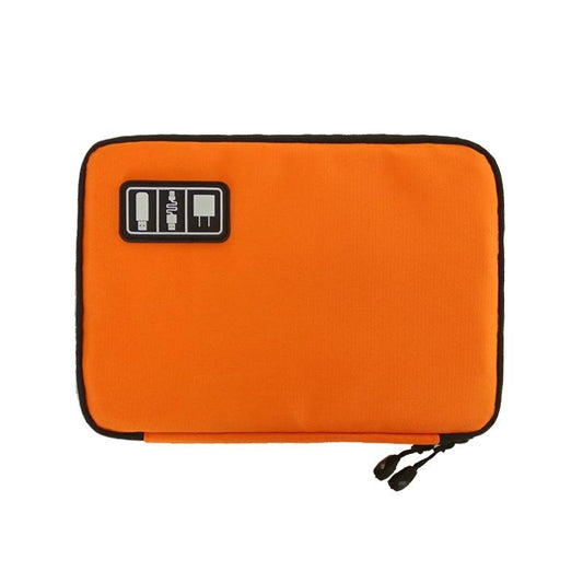 NNEDSZ Portable Multifunctional u Disk Storage Bag for Mobile Phone Accessories - Orange
